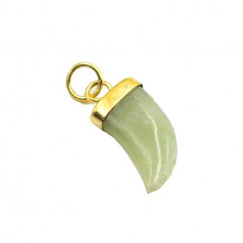   Sterling Silver Pendant with aventurine   Stone Seating Pendent 